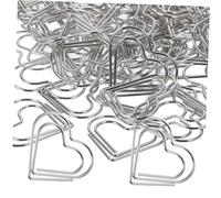 HOODANCOS 100 pezzi Graffette Metallo Piccole per Documenti Fermagli Creativi per Ufficio e Casa Organizzatori Carta Delicati e Originali Accessori Scrivania per Scuola e Studio