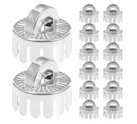 HOODANCOS 100 Pezzi Tappi per Palline di Natale Piccoli Coperture Decorative in Plastica Trasparente per Addobbi Fai da Te per Albero di Natale Feste di Compleanno e Matrimoni Uso Interno ed