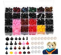 HOODANCOS 1028 Pezzi Occhi Sicurezza per Amigurumi e Pupazzi Occhietti per Lavoretti Te Design Espressivo e Facile da Usare con Scatola Organizzatrice