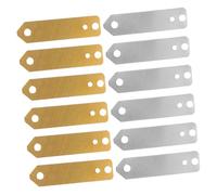 HOODANCOS 12 pezzi Strisce Anodo Rame e Zinco per Esperimenti Scientifici Educativi Facili da Assemblare per Batterie Frutta e Progetti Scolastici