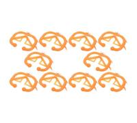 HOODANCOS 12 Pezzi Weaner Clamp in Plastica Arancia, Calf Weaning Nose Clip per Bovini e Vitelli, Strumento per Svezzamento in Pascolo per Allevatori