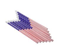 HOODANCOS 120 Pezzi Matite in Legno con Bandiera Usa per Scuola e Ufficio, Design Ergonomico e Resistente, Perfette per Giorno Dell'indipendenza e Forniture Scolastiche