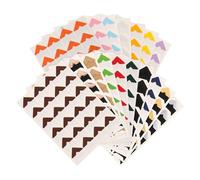 HOODANCOS 17 Fogli Adesivi per Foto Vari Colori per Scrapbook e Album Fotografici Facili da Rimuovere e Riposizionare Senza Danni per Progetti Fai da Te