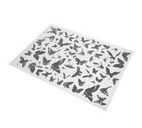 HOODANCOS 1Foglio Decalcomanie Ceramica Sottosmalto per Cottura Carta Trasferibile Decorativa per Argilla Design Raffinato e Delicato per Fai da Te