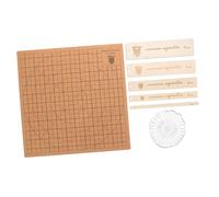 HOODANCOS 1set Tavoletta Sughero per macramè con Pin e Righello Strumento Fai Te per Progetti di e Riparazione Gioielli Facile da Usare e Portatile