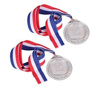 HOODANCOS 2 Medaglie Metallo per Competizioni Medaglie con Secondo Premio Design per Giochi e Scolastici