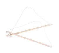 HOODANCOS 2 pezzi Asta per Bandiera da Giardino in Legno Resistente alle Intemperie con Supporto Muro per Esterni per Bandiere da Cortile e Veranda Facile da Appendere e Sostituire