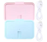 HOODANCOS 2 pezzi Scaldasalviette Portatile USB per Riscaldatore Salviette Mani Usa e Getta con Ampia Capacità Compatibile Power Bank e Auto Design Leggero e Facile da Trasportare da Blu