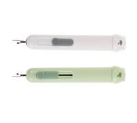 HOODANCOS 2 Pezzi Strumento Cucito con Infila Ago e Tagliacuci Resistente Kit Portatile per Rimozione Punti e Infilatura Rapida Accessorio Versatile per Cucito Fai da Te e Ricamo