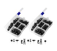 HOODANCOS 2 Scatole Puntine Decorative per Bacheca in Sughero con Clip, | Bacheche e Pannelli Informativi, Plastica e Metallo, Uso Domestico e Lavorativo, Facile Inserimento