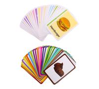 HOODANCOS 2 set Carte Educative per Resistente e Portatile Giochi di Apprendimento Cognitivo con Superficie Antiriflesso per Ragazzo Ragazza Regalo Didattico per Ragazzi e Ragazze