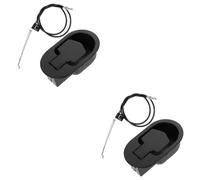 HOODANCOS 2 Set Switch Spring Cable Maniglia Tira per reclinabile Cavo Poltrona reclinabile Sostituzione Piccolo Leva di sgancio del Divano Pezzo di Ricambio Lega di Alluminio Nero