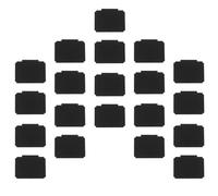 HOODANCOS 20 Etichette Clip per Cestini e Bidoni in Lavagna Nera Opaca, Cancellabili e Riutilizzabili, per Organizzazione Dispensa, Cucina e Ufficio, Set da 20 Pezzi