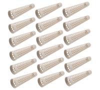 HOODANCOS 20 Pezzi Coni Tapered per Macchine da Cucire Tubetti in Plastica Resistente e Traspirante con Design Rete per Tintura Steaming e Progetti Te di Ricamo e Maglia