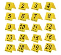 HOODANCOS 20 Pezzi Marcatori della Scena Forense con Righello Integrato, Targhette Numeriche di Resistenti All’umidità con Base Stabile per Indagini Criminali e Documentazione Sul Campo