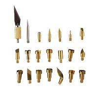 HOODANCOS 22 Pezzi Punte in Rame per Saldatura Resistenti e Leggere per Pirografia su Legno Pelle e Sughero Strumenti DIY per Decorazioni Artistiche