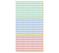 HOODANCOS 240 Pezzi Adesivi a Freccia Autoadesivi Colorati Rosso Blu Verde, Etichette Adesive a Freccia per Documenti, Segnalazione Processo e Manutenzione, per Ufficio e Scuola