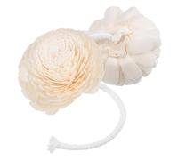 HOODANCOS 2pezzi Fiori Decorativi per Diffusore di Aromi in Legno e Corda di Cotone Beige, Fiore Aromaterapia Esclusivo per Bottiglie di Olio Essenziale in Bagno e Negozi