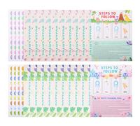 HOODANCOS 2sets Adesivi Per Addestramento Vasino Con Grafico e Stickers Strumenti Motivazionali Per Ragazzo Ragazza Facile Applicazione e Rimozione Materiale Resistente Per Successo Del