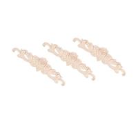HOODANCOS 3 pezzi Appliques Decorativi Legno Intagliato per Design Chic per Decorare Armadi e Porte Stile per Casa e Cameretta