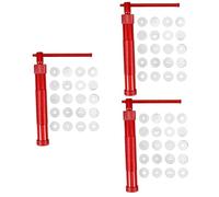 HOODANCOS 3sets Estrusori per Argilla Professionale con Kit di Stampi Strumenti Scolpire per Ceramica e Argilla Polimerica Inclusi e Punte Diverse per Artisti e Hobbisti
