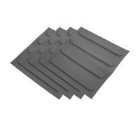 HOODANCOS 4 fogli Piastrelle Pavimentazione Esterni in PVC Adesive Mattoni Ciechi Pratici per Marciapiedi e Pannelli Tattile Antiscivolo Resistenti Pioggia e Sole