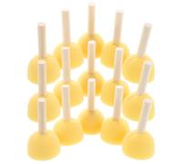 HOODANCOS 40 Pezzi Pennelli Spugna Tondi Manico in Legno Spugna Sofficper Pittura Acrilica Tempera e Poster Kit Professionale per Ragazzi Pennelli per Arte e Fai da Te