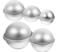 HOODANCOS 5 Paia Stampi per Torte Stampo per Diy Bomba da Bagno Facile da Rimuovere e Utensile da e Resistente per Gelati e Dolci Fai da Te