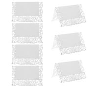 HOODANCOS 50 Pezzi segnaposto per il tavolo del matrimonio Tag del nome della festa Carte di posti a sedere per matrimoni White