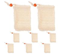 HOODANCOS 8 Pezzi Sacchetti Rete per Sapone Esfolianti con Coulisse Sacchetto Porta Sapone Corpo e Viso Rete Schiumogena Riutilizzabile per Doccia con Asciugatura Rapida e Impugnatura Sicura