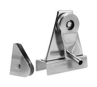 HOODANCOS Accessori Sollevamento Acciaio e in Aste Inossidabile Portabandiera Puleggia Singola Argento Scorrevole e Compatibilità Versatile Bandiere in Strutture Pubbliche
