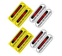 HOODANCOS Adesivi Autoadesivi per Porte Ufficio Freccia Direzionale Cartelli per Ingresso Aziendale e Ristorante Set da 8 Pezzi Bianchi e Gialli per Segnaletica Chiara e Duratura