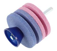 HOODANCOS Affilatrice Doppio Strato per Tosaerba con Testa Industriale Resistenti e Pietra Strati Strumento per Uso Domestico e Professionale