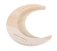 HOODANCOS Arpa Lyra in Legno a 7 Corde Forma Curva per Principianti, Bordo Sicuro e Superficie Grezza Fai-Da-Te, Strumento Musicale Portatile e Creativo