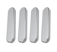 HOODANCOS Astuccio per Matite in Latta Argentata 4 Pezzi Scatola Portapenne Compatta e Leggera per Studenti Custodia Portaoggetti Multifunzionale per Scuola e Ufficio