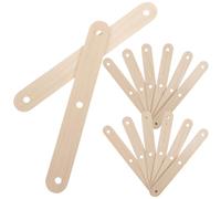 HOODANCOS Bastoncini per Ghiaccioli in Legno Robusto Foro, 50 Pezzi Lisci Naturali, per Abbassalingua e Progetti Artigianali per Ragazzo Ragazza