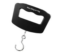 HOODANCOS Bilancia Elettronica Portatile da Pesca e Bagagli 50Kg Schermo LCD Digitale Compatta e Resistente per Viaggi e Attività All’Aperto