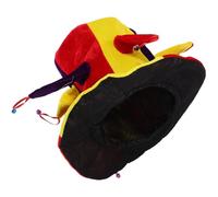 HOODANCOS Cappello da Giullare Campane Multicolore per Halloween e Feste di Carnevale, Accessorio Divertente per Uomo e Donna, Atmosfera Festiva Garantita