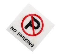 HOODANCOS Cartello Divieto Parcheggio Acrilico Avviso No Parking Adesivo Resistente Uv Segnale Stradale Per Esterni Con Design Ben Visibile Facile Da Installare