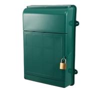 HOODANCOS Cassetta Postale da Parete Serratura Antipioggia in Plastica Piccola Resistente per Esterni Montaggio Facile per Casa Ufficio Scuola