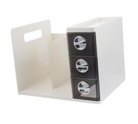 HOODANCOS cassetti per il trucco piccola libreria da scrivania Sopra cassetto desktop libreria scrivania con cassetti titolare di file supporto dell'organizzatore i fianchi