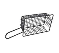 HOODANCOS Cestello per Friggere con Manico in Ferro per Patatine Fritte e Snack Cestino da Cucina Rettangolare per Pollo Fritto e Pezzi di Pollo Scolapasta per Uso Domestico e