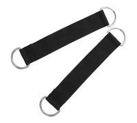HOODANCOS Cinghie per Appendere la Puleggia 2 Pezzi in Nylon Resistente Nero Cinghie Fai da Te Multiuso per Attrezzature Fitness e Altalene Supporto Portatile per Allenamento Forza