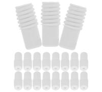 HOODANCOS Connettore Maniglia Filettata in Plastica Bianca 19-22 Mm, Adattatore per Asta di Prolunga per Manico Scopa, Set 20 Pezzi per Strumenti di Pulizia Professionale