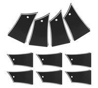 HOODANCOS Coperture per Truss Rod per Basso Elettrico 10 Pezzi Piastre Posteriori per Manico di Chitarra Accessori per Riparazione Strumenti Musicali Finitura Lucida Nero Compatibili per