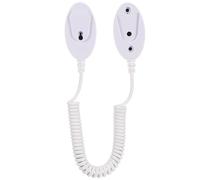 HOODANCOS Cordino per Esposizione Tablet Retrattile per Telecomando in Plastica Bianco, Resistente e Compatto Antismarrimento Affidabile e Uso in Hotel