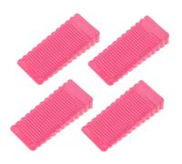 HOODANCOS Fermaporta da Pavimento in Plastico Rosa 4 Pezzi Design Anti-collisione e AntiGraffio, per Uffici e Casa, Blocca Porte Senza Danneggiare