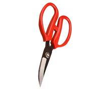 HOODANCOS Forbici Carbonio per Pelle e Tessuti Lama Punta Ricurva Ergonomico in Abs Resistenti e Versatili per Domestico e Taglio Preciso Stoffa Gomma e Nylon Rosso
