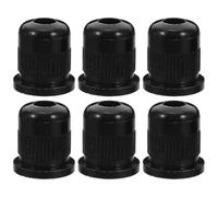 HOODANCOS Ghiere per Corde Nere per Chitarra Elettrica e Basso Parti di Ricambio per Accordatori Accessori Professionali per Montaggio e Guida Corde Set 6 Pezzi per Strumenti a Corda