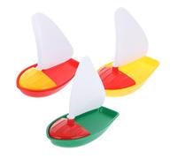 HOODANCOS Giocattoli Vela in Plastica Mini Nave Giocattolo Per Vasca Da Bagno Vela Galleggiante Per Ragazzo Ragazza Forma Nave Stile Cartone Animato